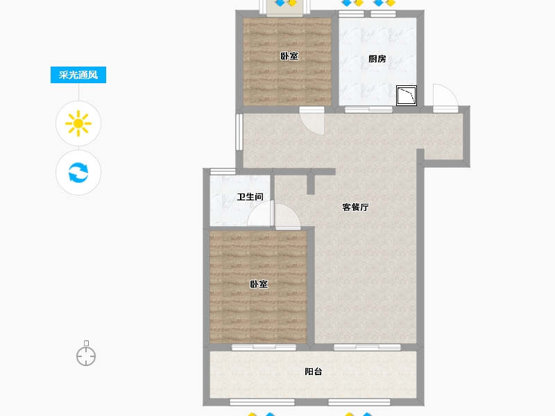 江苏省-无锡市-无锡融创文旅城-88.00-户型库-采光通风