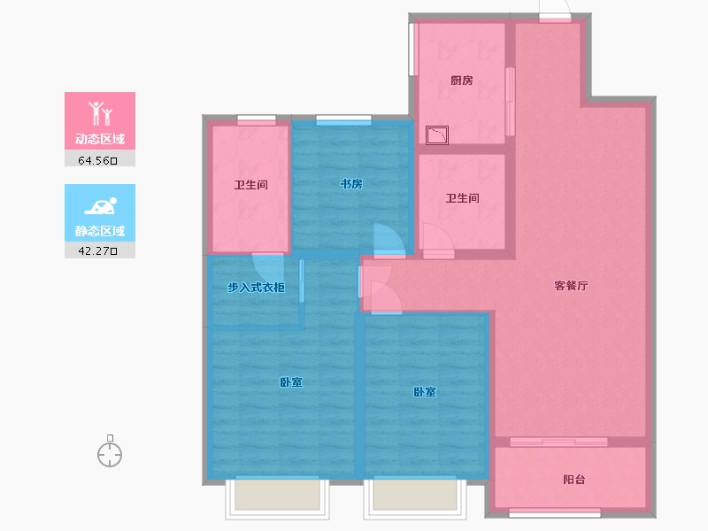 江苏省-无锡市-无锡融创文旅城-95.00-户型库-动静分区