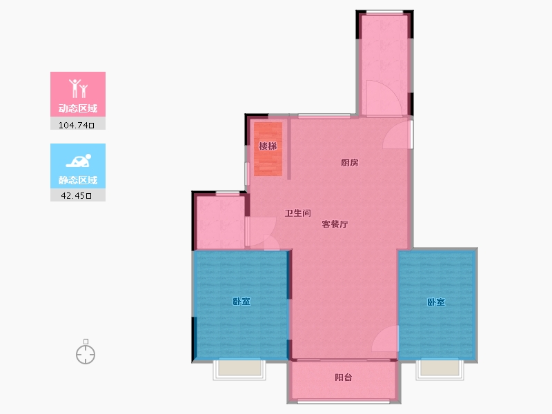 江苏省-无锡市-无锡恒大翡翠公园-137.09-户型库-动静分区