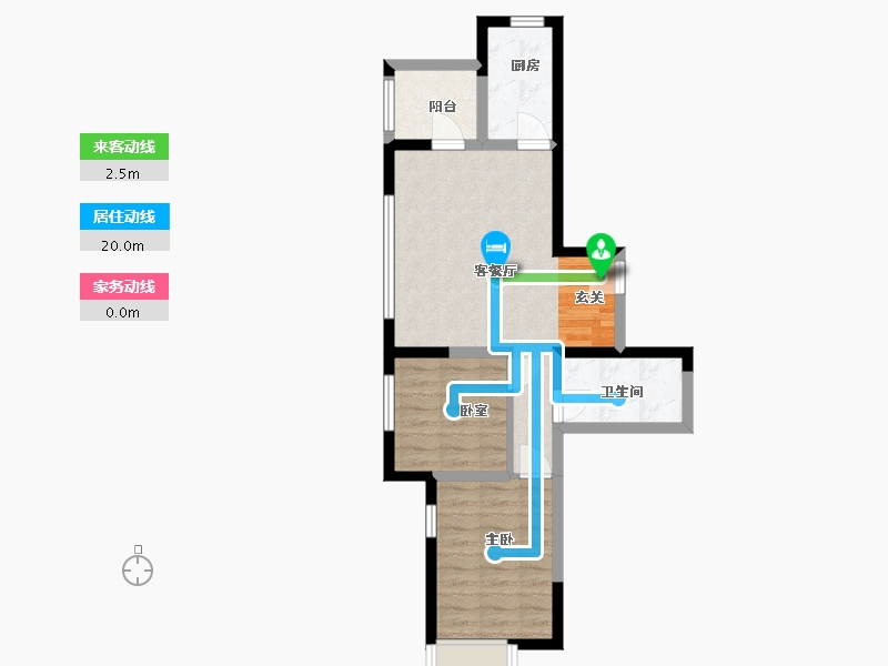 陕西省-西安市-富力开远城-57.08-户型库-动静线