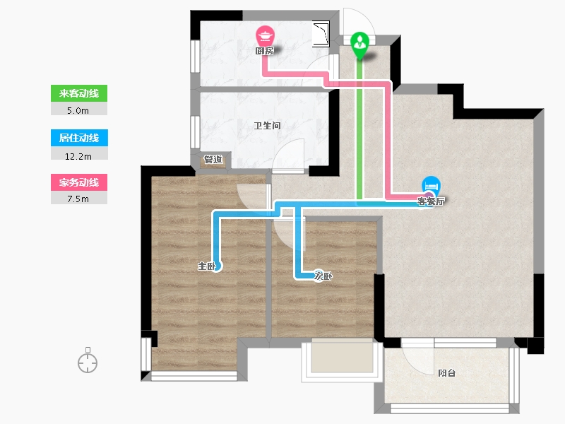 广西壮族自治区-北海市-昊海梧桐-63.04-户型库-动静线