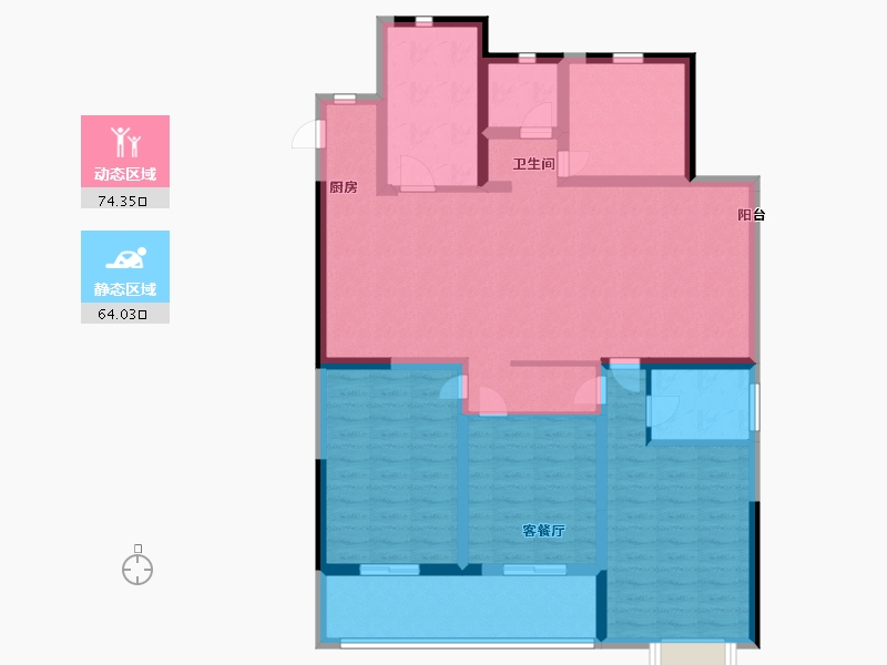 江苏省-常州市-港悦府-124.00-户型库-动静分区