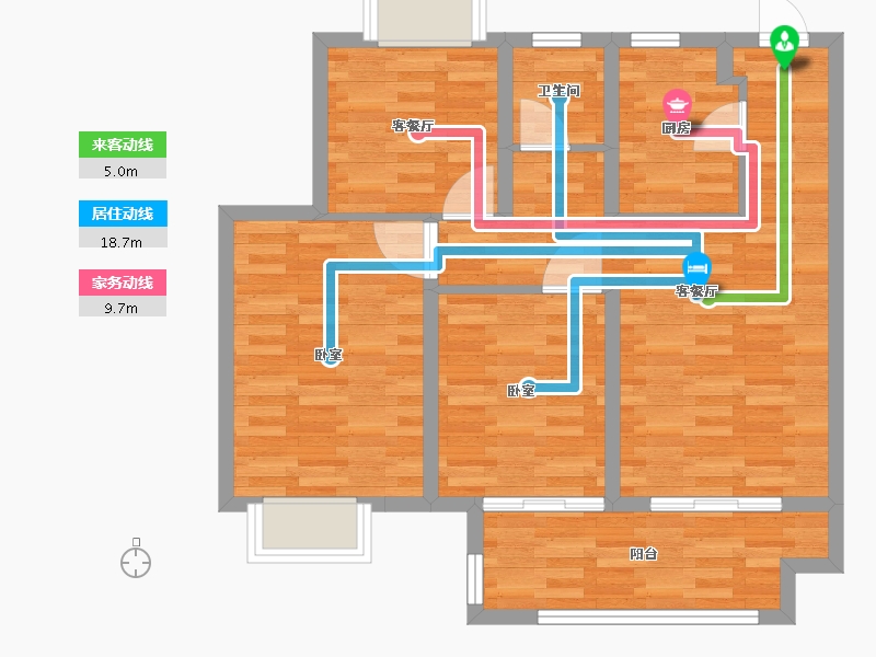 江苏省-常州市-光明城投荷樾府-73.00-户型库-动静线