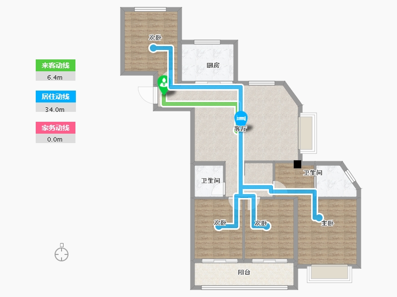 浙江省-台州市-京都珑悦府-110.01-户型库-动静线