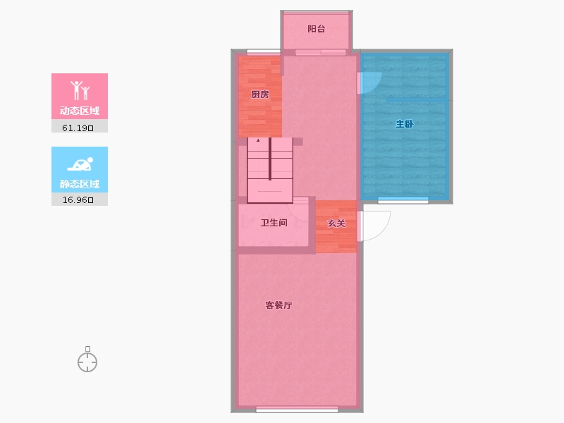 内蒙古自治区-包头市-中城·国际城-69.97-户型库-动静分区