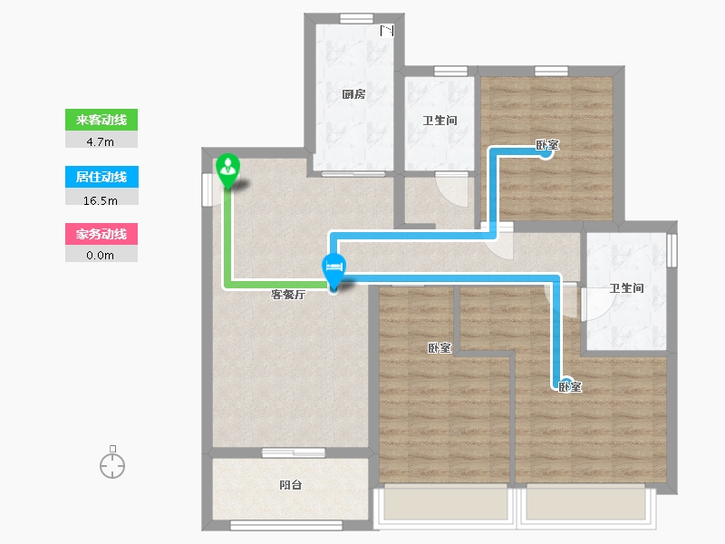 江苏省-无锡市-璞悦滨湖望-94.18-户型库-动静线