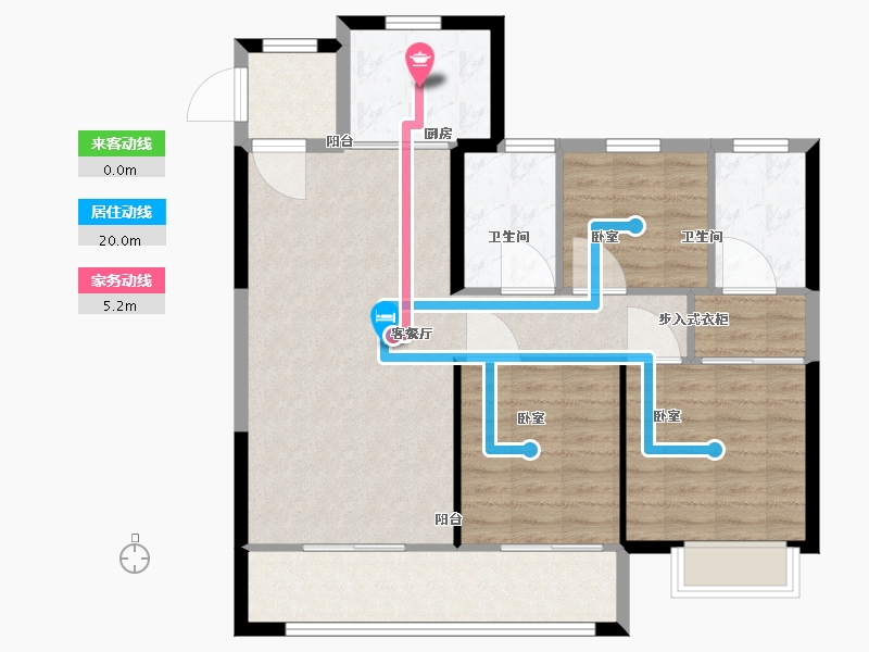 陕西省-西安市-合创君悦府-95.01-户型库-动静线