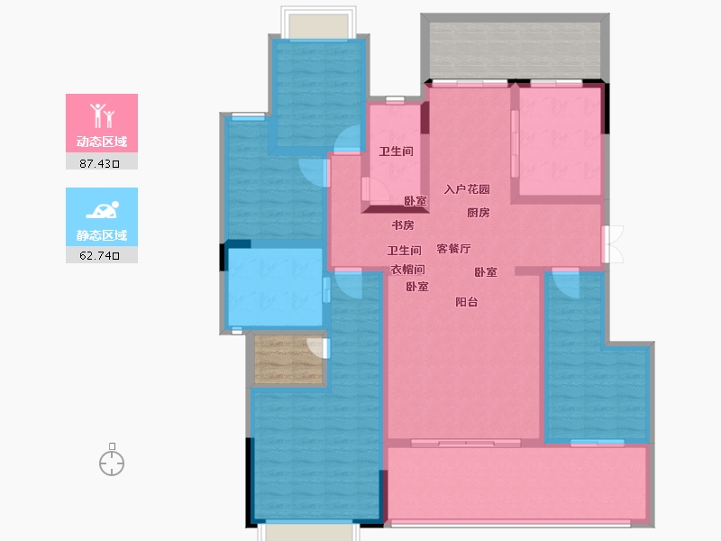 江苏省-南京市-中航金城1号-147.00-户型库-动静分区