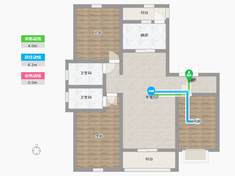 安徽省-宿州市-翰林公馆-98.49-户型库-动静线