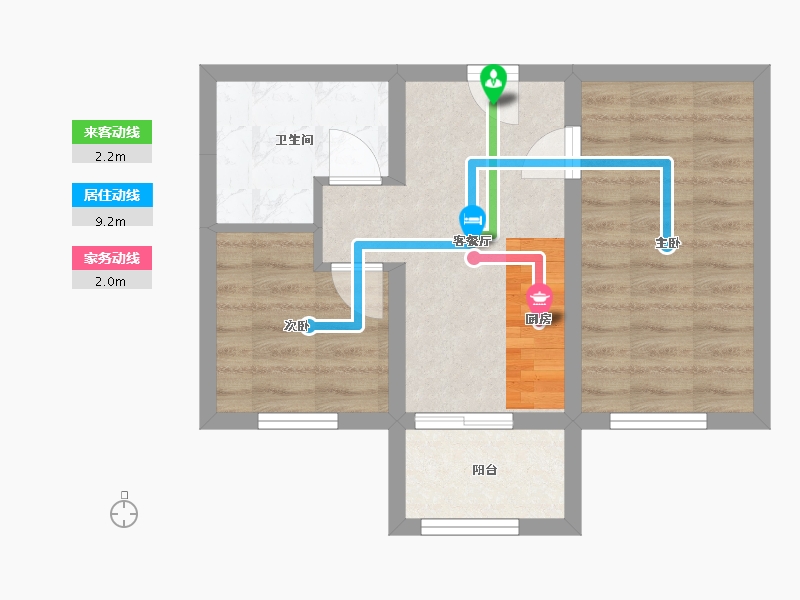 黑龙江省-哈尔滨市-金色城邦-43.68-户型库-动静线