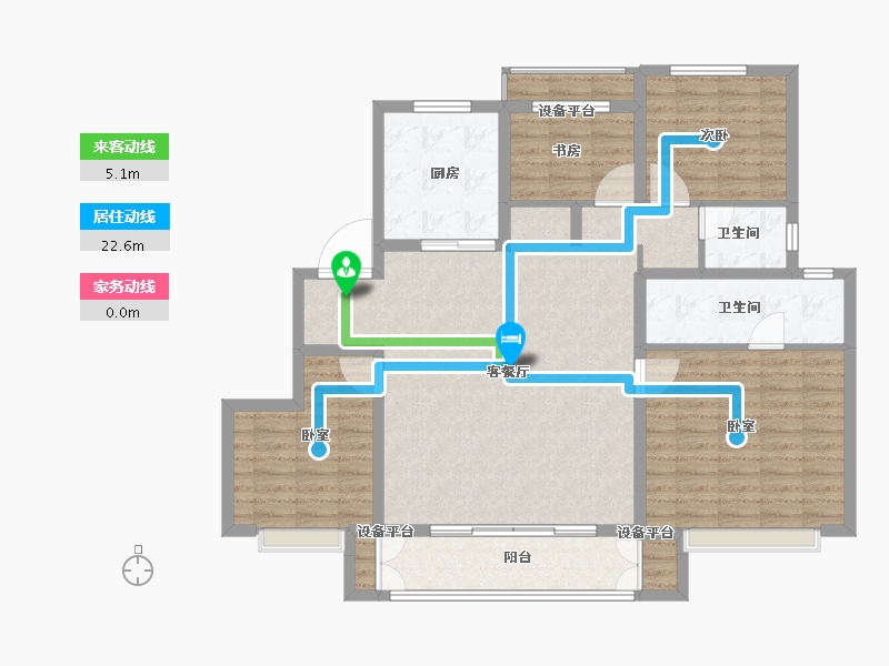 江苏省-徐州市-新城玖珑湖-116.29-户型库-动静线