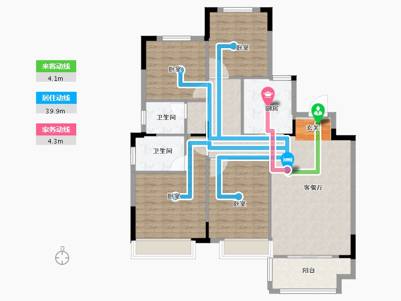 江苏省-徐州市-美的云熙府-112.00-户型库-动静线