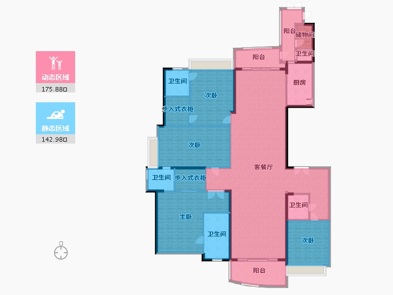 广东省-佛山市-雅居乐英伦首府8座-295.52-户型库-动静分区