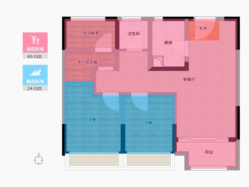 江苏省-南京市-明发北站中心-73.30-户型库-动静分区