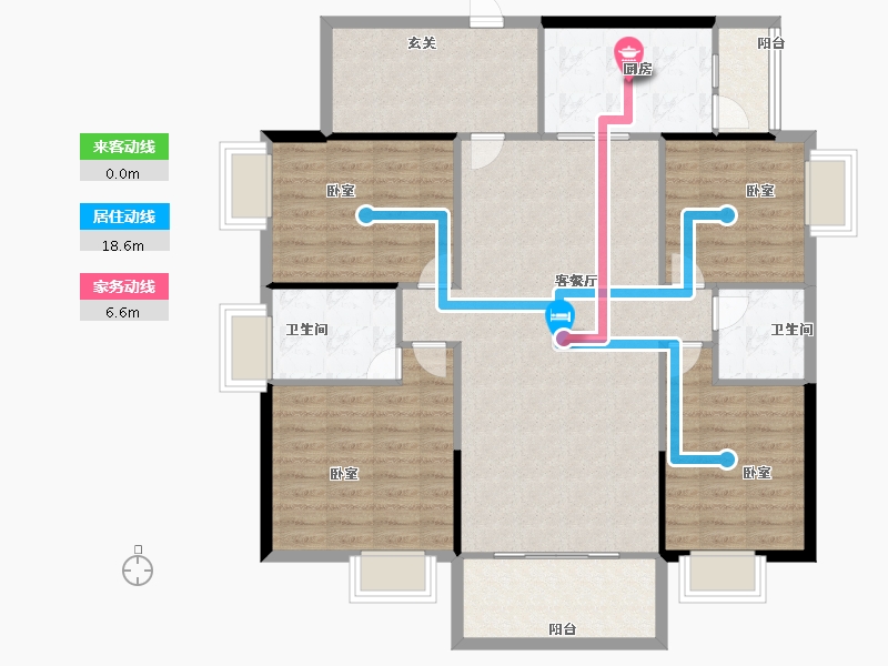 江西省-抚州市-家和十里桃源-117.18-户型库-动静线