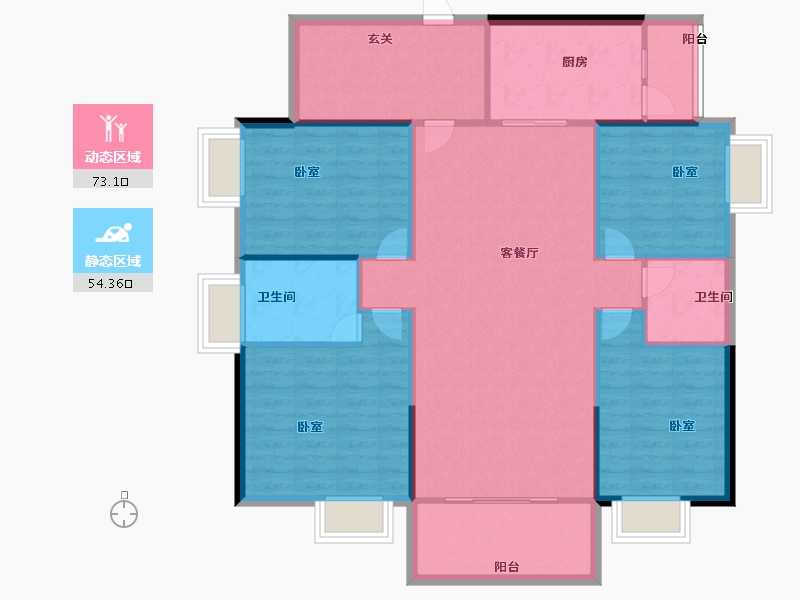 江西省-抚州市-家和十里桃源-117.18-户型库-动静分区