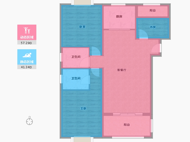 江西省-抚州市-荣安才子府-88.12-户型库-动静分区