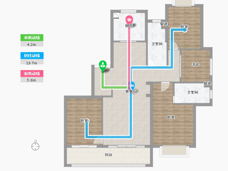 江苏省-无锡市-绿城凤起和鸣-122.00-户型库-动静线