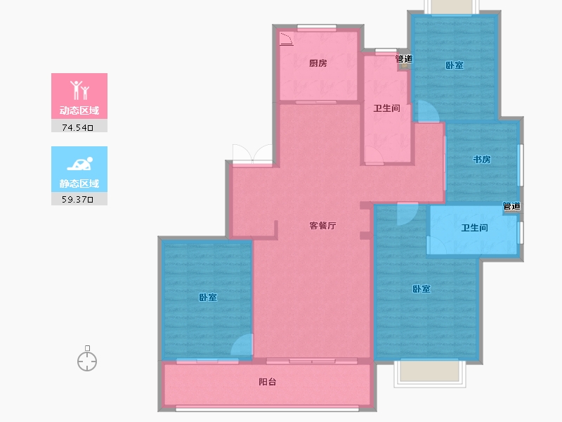 江苏省-无锡市-绿城凤起和鸣-122.00-户型库-动静分区