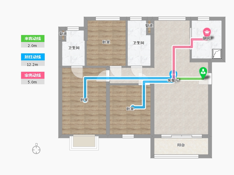 甘肃省-兰州市-保利领秀山-78.79-户型库-动静线