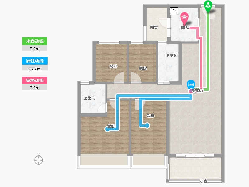 江苏省-南京市-碧桂园凤凰城-99.99-户型库-动静线