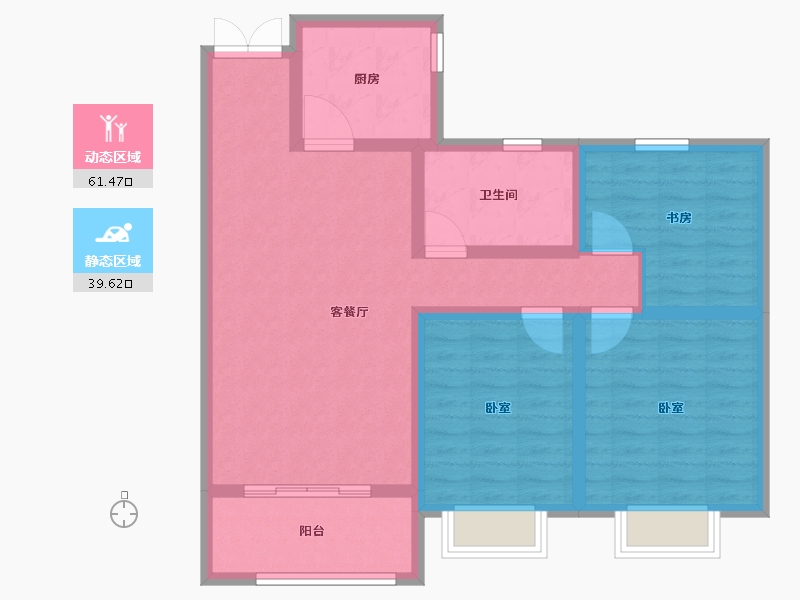 江苏省-徐州市-天鸿水岸景城-90.00-户型库-动静分区