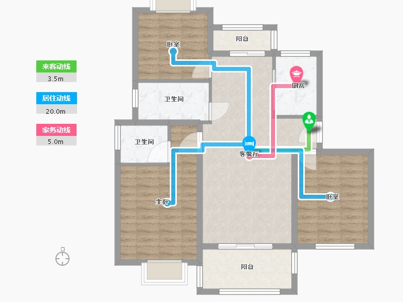 江西省-抚州市-荣安才子府-87.56-户型库-动静线