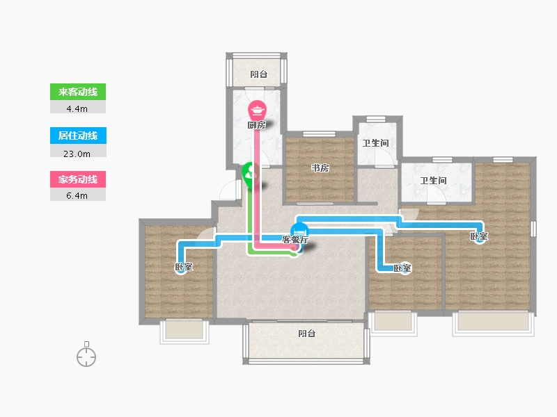 江苏省-苏州市-金辉尊域雅苑-112.00-户型库-动静线