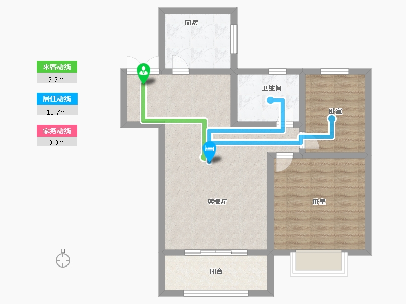 江苏省-徐州市-天鸿水岸景城-71.00-户型库-动静线