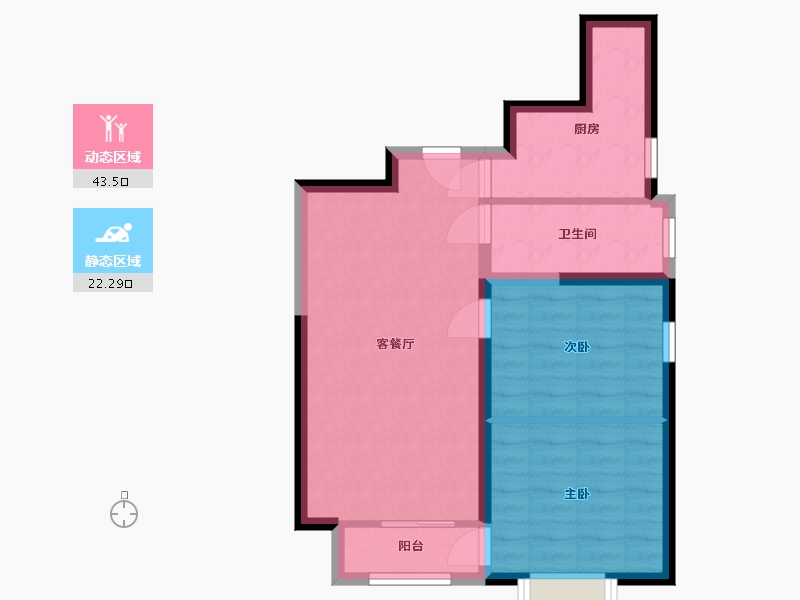 陕西省-西安市-林河世家-58.59-户型库-动静分区