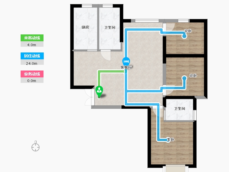 甘肃省-兰州市-兰高金都城-76.88-户型库-动静线