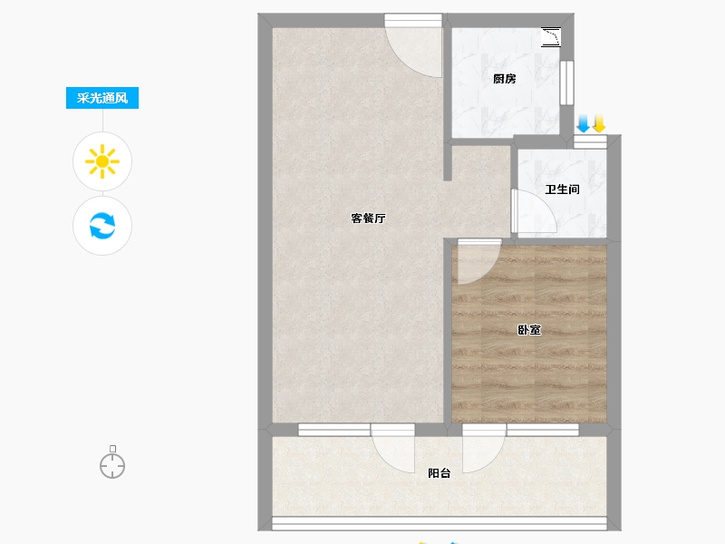 辽宁省-葫芦岛市-恒泰·时间海-49.47-户型库-采光通风