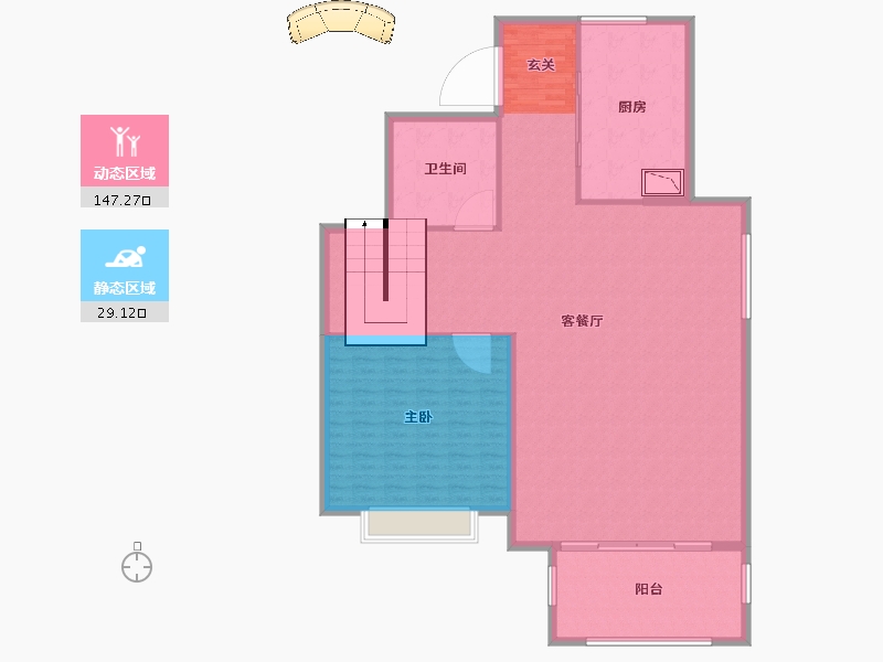 江苏省-南京市-固城湖金茂逸墅-165.00-户型库-动静分区