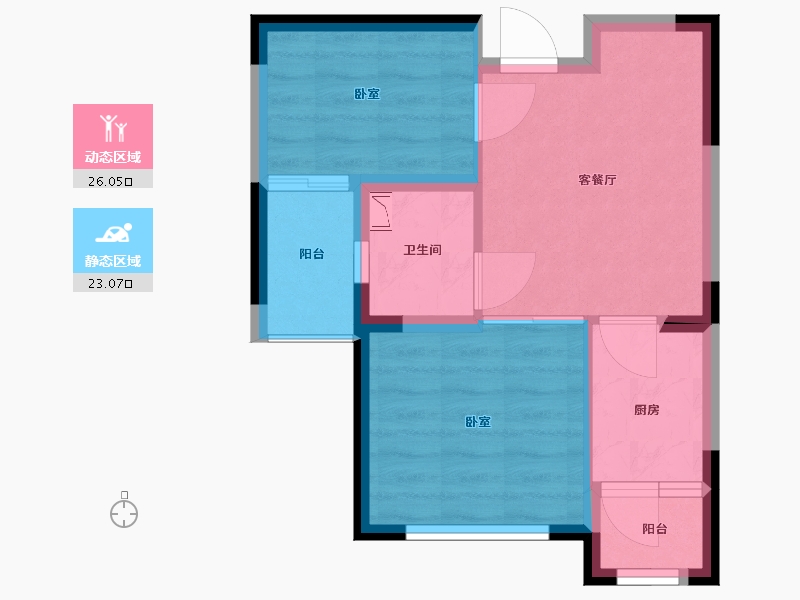 江西省-抚州市-汇丰·瀚林苑-43.08-户型库-动静分区