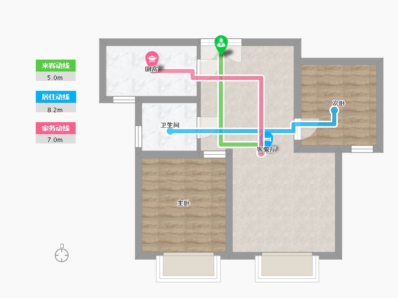 甘肃省-兰州市-立达俊园-56.46-户型库-动静线