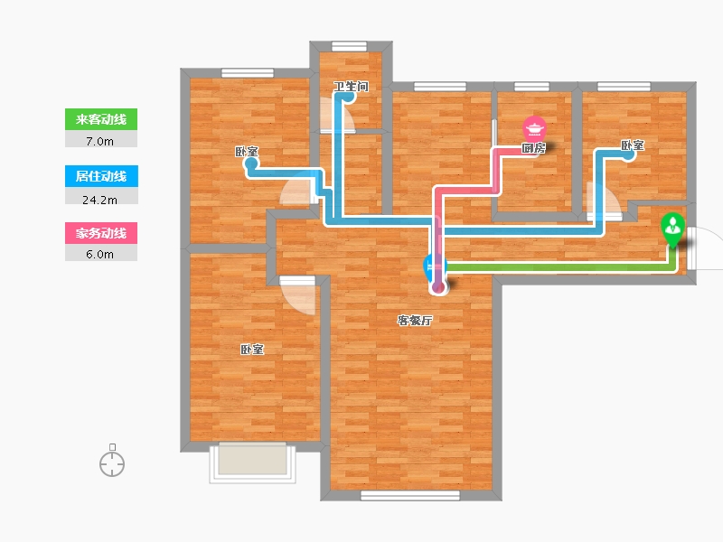 甘肃省-兰州市-天庆国际新城-98.01-户型库-动静线