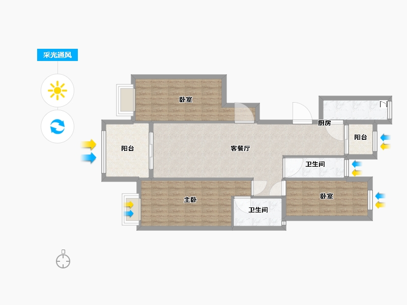 江西省-抚州市-京华府-93.00-户型库-采光通风