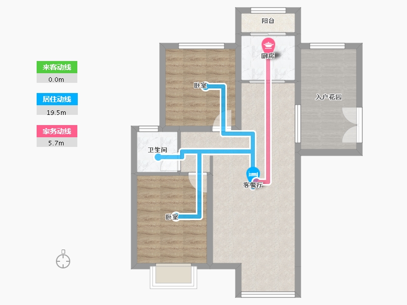 辽宁省-葫芦岛市-首开·国风海岸-70.12-户型库-动静线