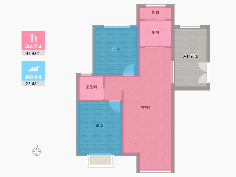 辽宁省-葫芦岛市-首开·国风海岸-70.12-户型库-动静分区