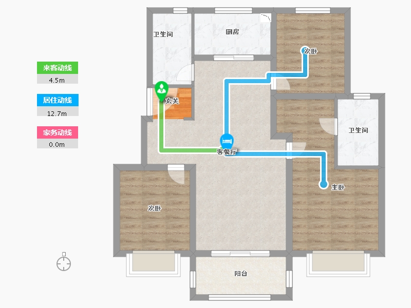 江苏省-南京市-固城湖金茂逸墅-92.00-户型库-动静线