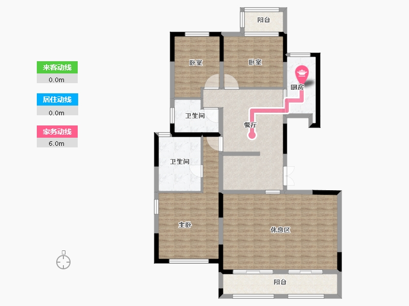 陕西省-西安市-天地源大都会-128.47-户型库-动静线