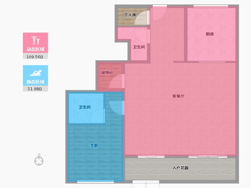 陕西省-榆林市-阳光城璞悦-152.01-户型库-动静分区