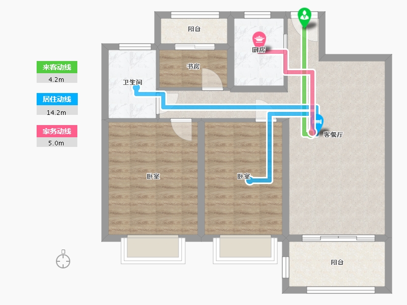 江西省-抚州市-荣安才子府-80.73-户型库-动静线