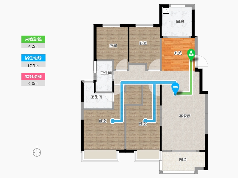 江苏省-徐州市-美的云熙府-116.01-户型库-动静线