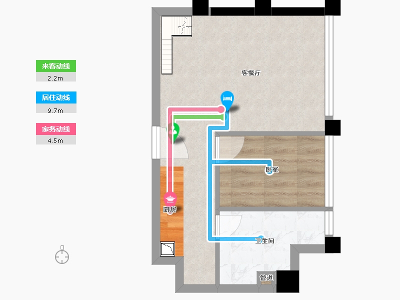 江苏省-无锡市-俊发SOHO俊园-35.00-户型库-动静线