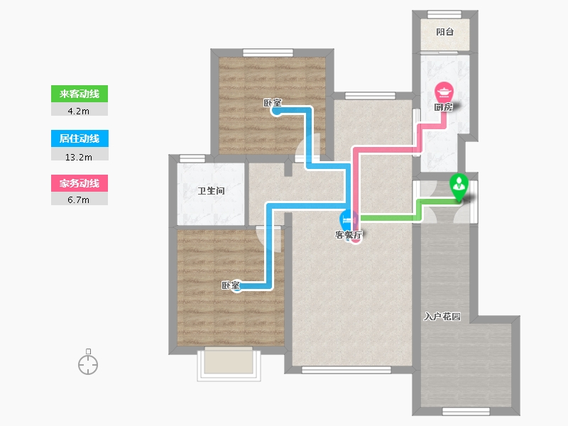 辽宁省-葫芦岛市-首开·国风海岸-80.81-户型库-动静线