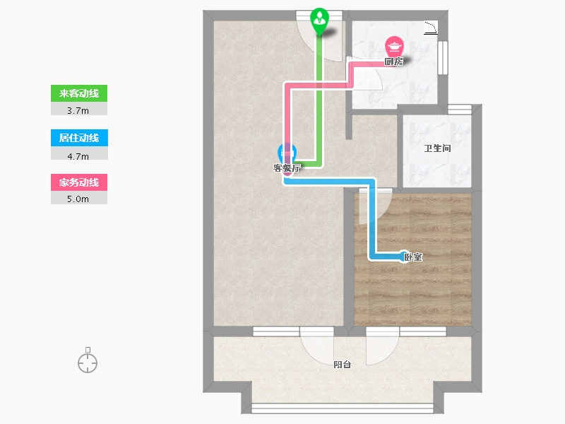 辽宁省-葫芦岛市-恒泰·时间海-48.91-户型库-动静线