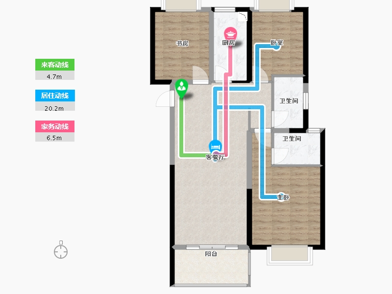 江西省-抚州市-学府天成-96.00-户型库-动静线