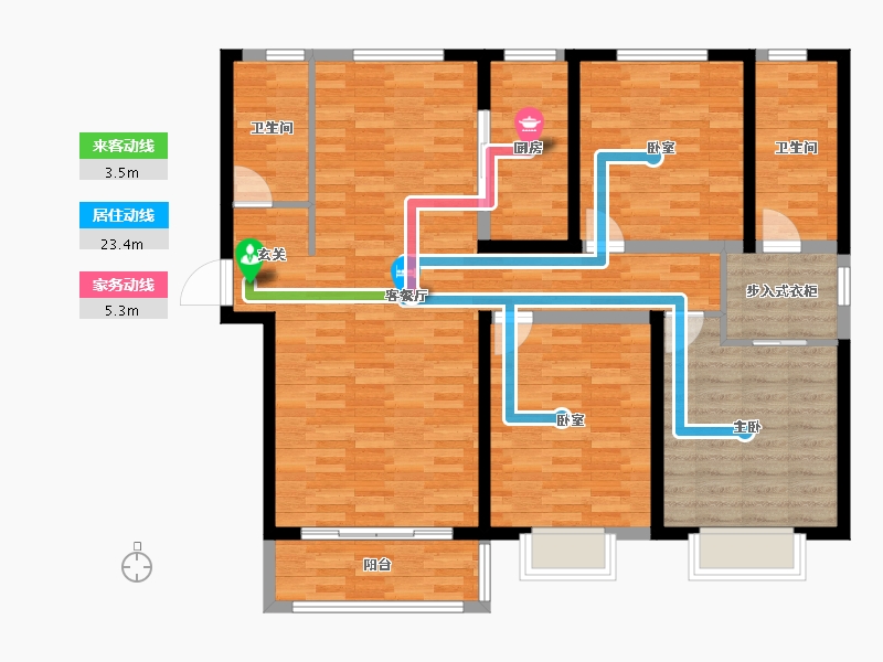 甘肃省-兰州市-天昱凤凰城四期-116.00-户型库-动静线