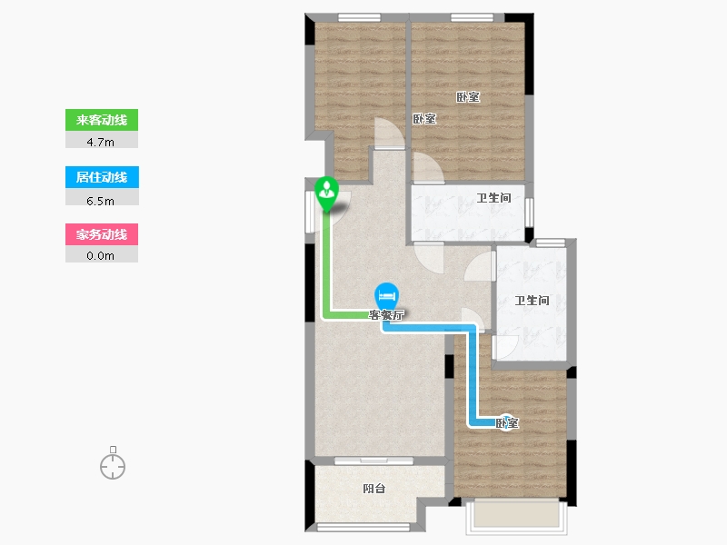 江苏省-苏州市-亨通吴越锦绣-92.00-户型库-动静线